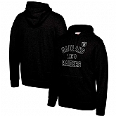 Oakland Raiders Mitchell & Ness Team History Pullover Hoodie Black,baseball caps,new era cap wholesale,wholesale hats
